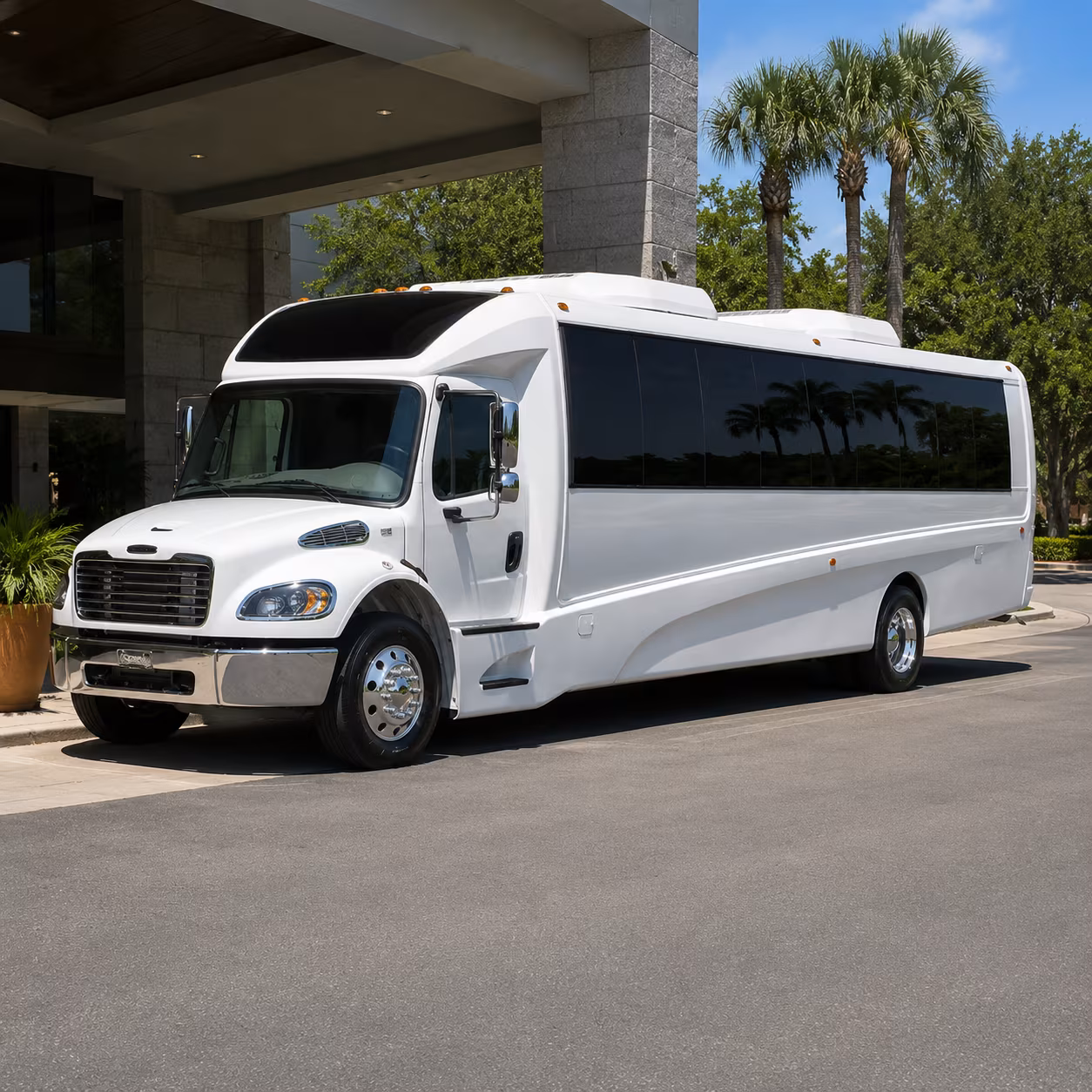 newton seamless transportation for your wedding party and guests
