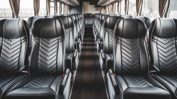 55 passenger charter bus inside new bedford