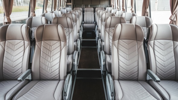 brockton 50 passenger charter bus interior