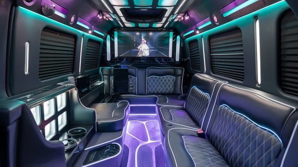 brockton party bus rental inside