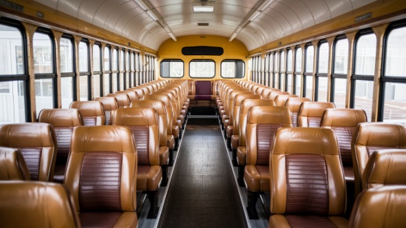 brockton school bus rental inside