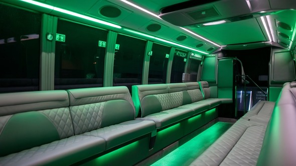 brockton sprinter limo rental interior